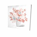 Fondo 16 x 16 in. Coral Flower Illustration-Print on Canvas FO2791362